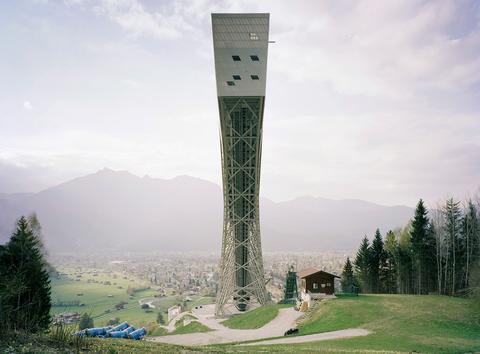 Olympiaschanze, Garmisch-Partenkirchen, 2011, from the series «Monuments of madness»
<br>© Guillaume Collignon