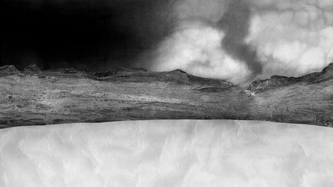 Mountainpass, 2018, Hahnemühle baryt, 101/180cm, from the series ‘Stars? Copied dust._ my travel through the world with my copy machine.’2013-2018
<br>© Dominique Teufen