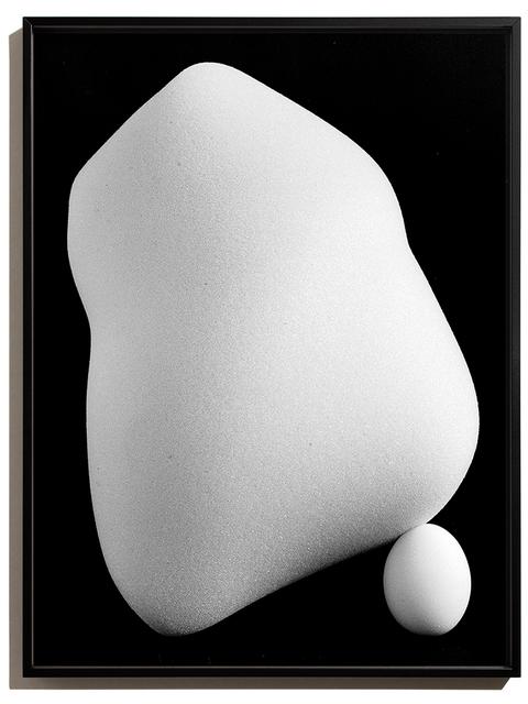 Untitled (egg & foam I), ANGST, handmade baryt print (40x30 cm), 2019 © Peter Hauser